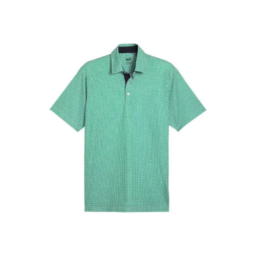 PUMA Golf Темно-зеленая мужская поло