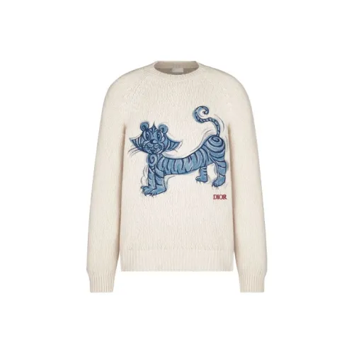 DIOR Quarterly New Products Белые Мужские Свитера
