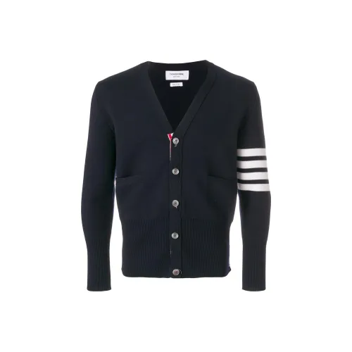 THOM BROWNE Черные Мужские Свитера