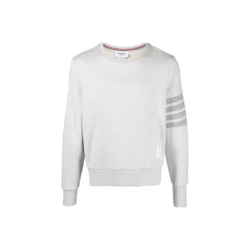 THOM BROWNE Light Gray Men's Knitwear THOM BROWNE Светло-серый Мужской Трикотаж
