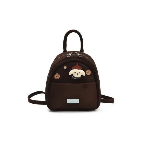 HCXK Нейлоновый Рюкзак Женский Кофейный