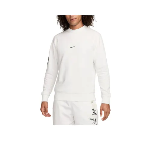 Nike Мужской Crew Neck French Terry Толстовка Мужской Белый