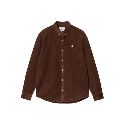 Carhartt WIP FW24 Рубашка Мужская Темно-Кофейная