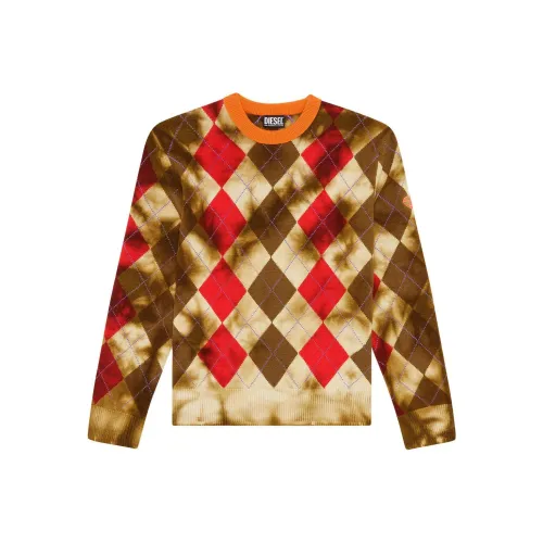 DIESEL Red Men's Sweaters DIESEL Красные Мужские Свитера