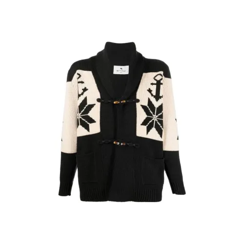 ETRO Черные Мужские Свитера