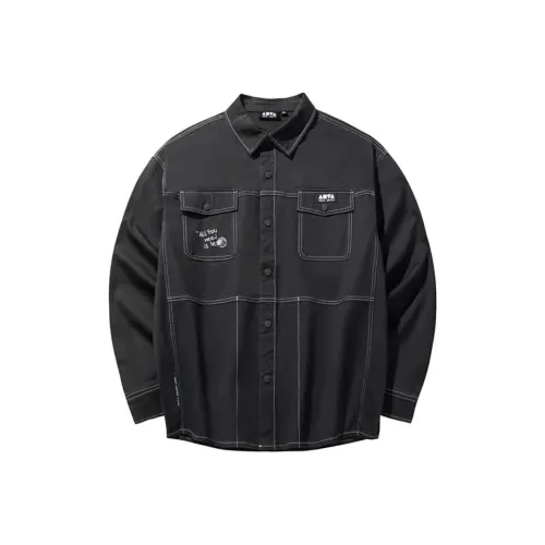 ANTA Life Collection Рубашка Унисекс Темный Соус Серый