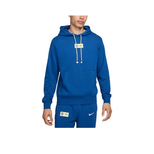 nike Клуб AméricaClub Футбол French Terry Пуловер Толстовка Hoodie Men's sports Синий