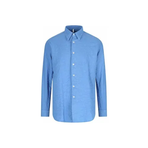 Sunflower Blue Men's Shirts Подсолнух Синий Мужские Рубашки