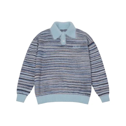 BIPOLAR POLO Свитер Унисекс Colorful Полосатый Синий