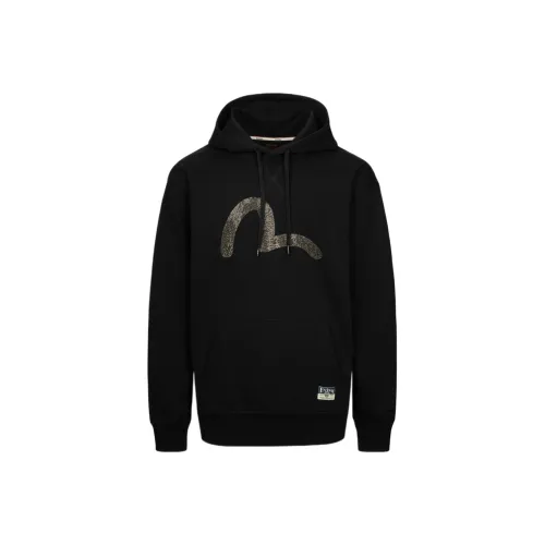 EVISU 2024 Осенний Зимний Свитшот Мужской Черный