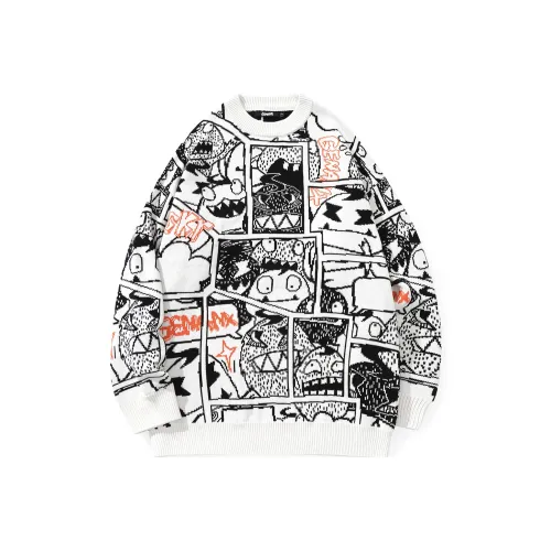 GENANX Белый Унисекс Свитеры