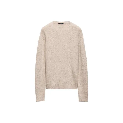 PRADA Бежевые Мужские Свитера