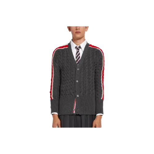 THOM BROWNE Серый Мужской Свитеры