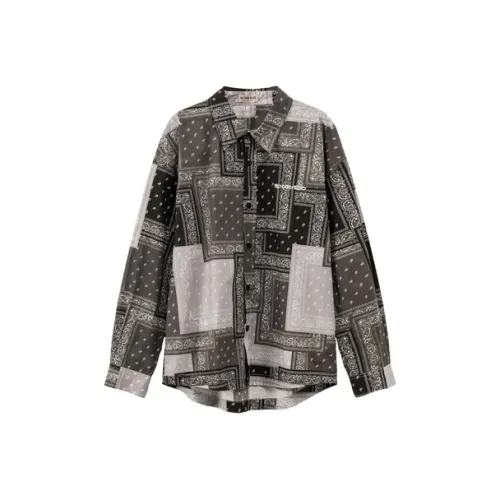 NO ONE ELSE Рубашка Унисекс Серый Цветочный