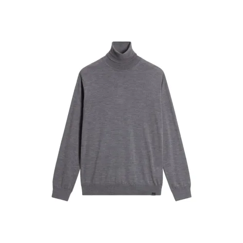 WOOLRICH Мужские свитера серого цвета