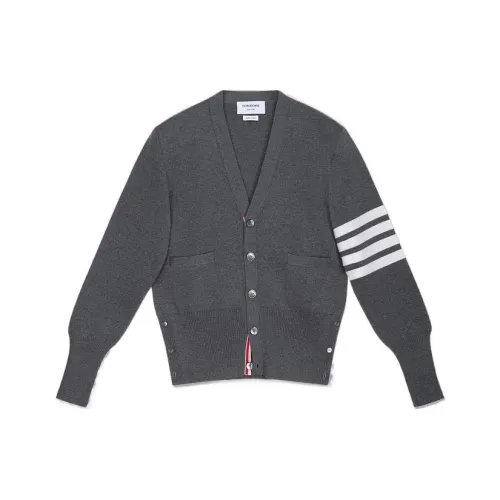THOM BROWNE Мужские свитеры среднего серого цвета