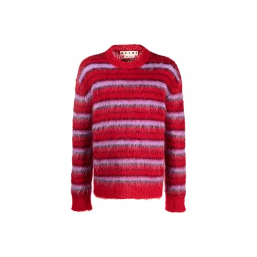 MARNI Red Men's Sweaters MARNI Красные Мужские Свитера