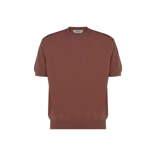 Ermenegildo Zegna Кирпично-красные Мужские Свитера
