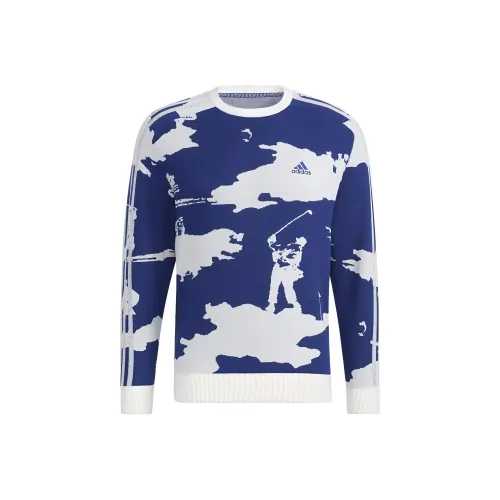 Adidas Blue Men's Sweaters Адидас Синий Мужские Свитера