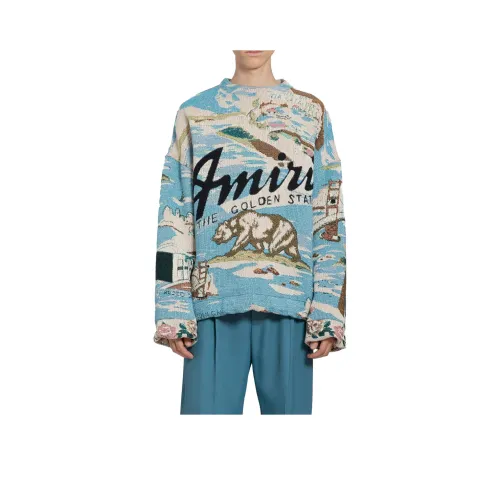 AMIRI Мужские Синие Свитера