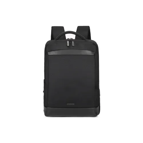 NAVIGARE Ткань с лицевой коровьей кожей Рюкзак Стандартный Унисекс Черный