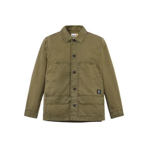 Timberland Рубашка Мужская Темно-оливково-зеленая