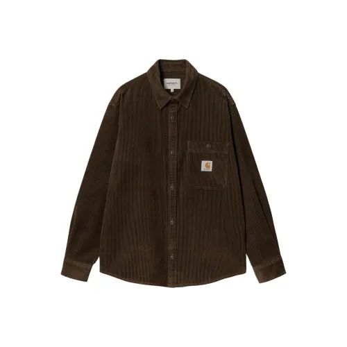 Carhartt WIP L S Кременy Рубашка Унисекс Шоколад