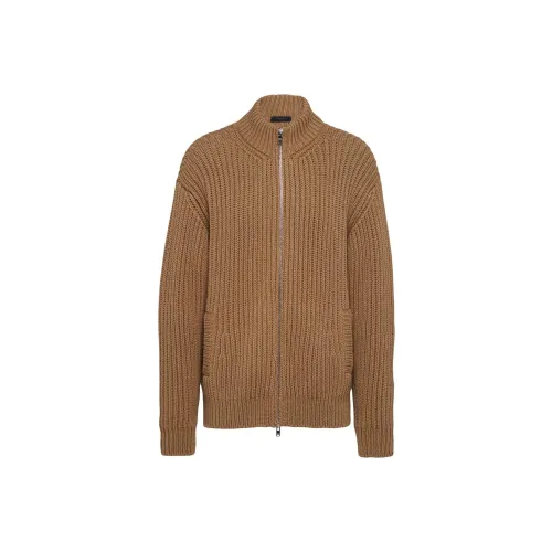 PRADA SS23 Свитер Мужской Верблюжий Коричневый