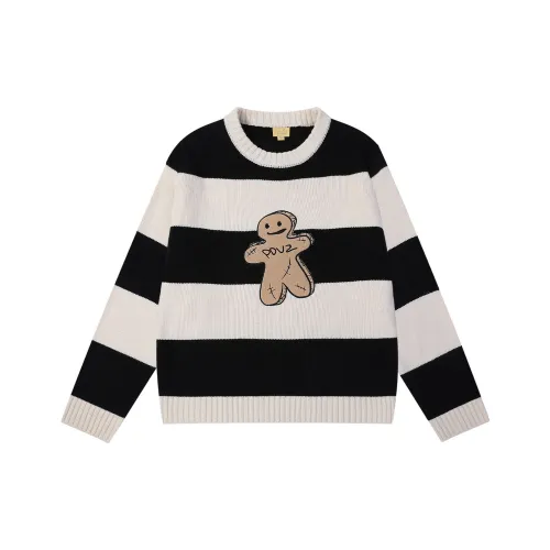 PDVZ Черно-белые полосы Унисекс Свитеры