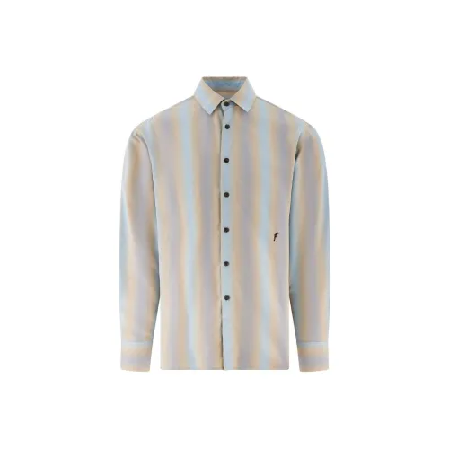 Ferragamo SS24 Рубашка Мужская Пыльно-Серый