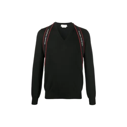 Alexander McQueen Черные Мужские Свитера
