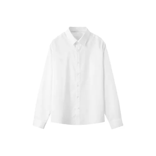 WILD LEADER Рубашка Унисекс Классическая Белая