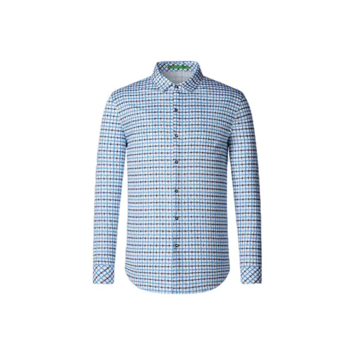 SHANSHAN Рубашка Мужская Светло-Синяя