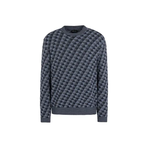 GIORGIO ARMANI Свитер Мужской Ночной Синий