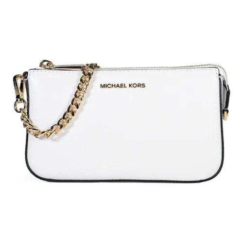 MICHAEL KORS Jet Set Зернистая кожа личи кожа сумка через плечо маленькая женская белая