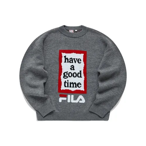 FILA Have A Good Time Collection Чернила Облако Flower Серый Унисекс Свитеры