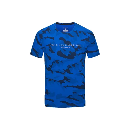 Tectop T Рубашка Унисекс Королевский Синий