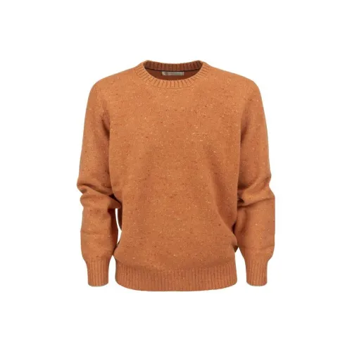 BRUNELLO CUCINELLI Оранжевый Мужской Кашемировый Свитер