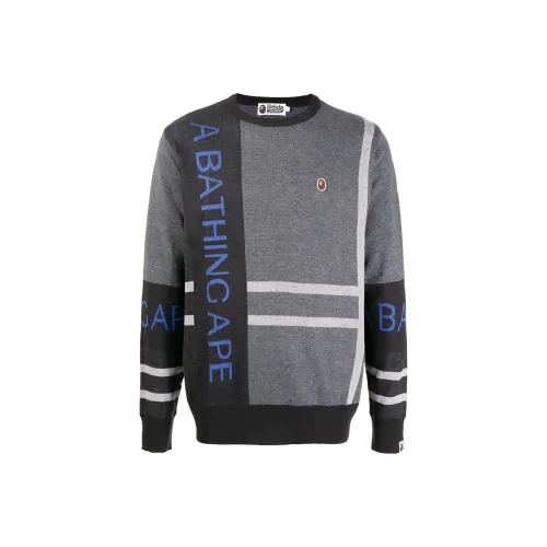 A BATHING APE BAPE совместный бренд Серый Мужской Свитеры