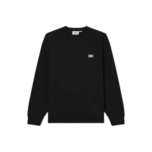 OBEY Черные Мужские Свитшоты