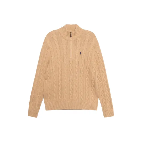 Polo Ralph Lauren FW22 Кашемировый свитер мужской хаки