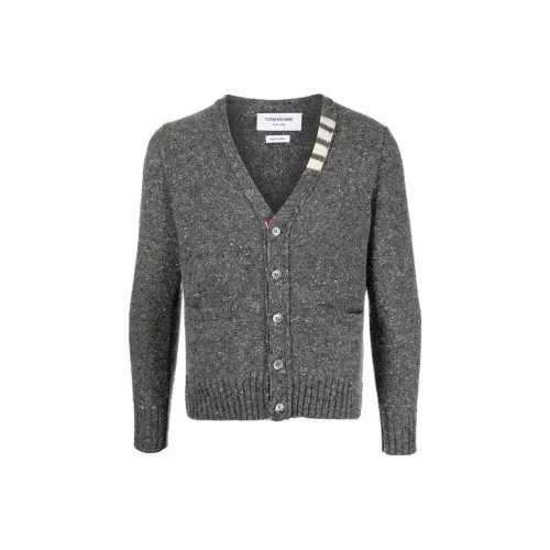 THOM BROWNE Серый Мужской Свитеры