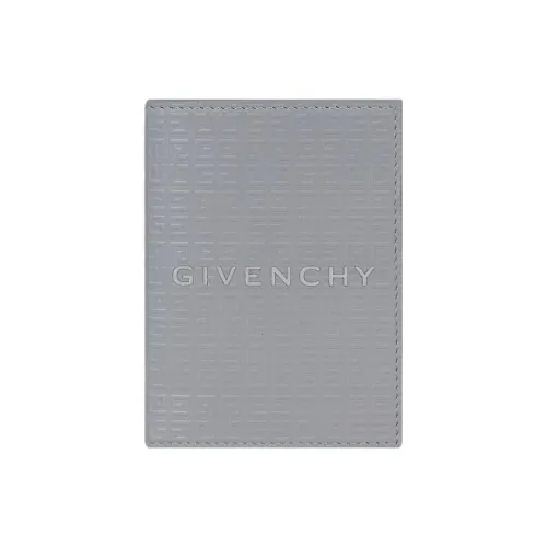 GIVENCHY 4G Телячья кожа Держатель для карт Micro Мужской Светло-серый