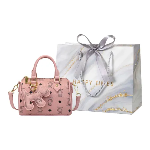 Miss Angel ПУ (полиуретан) Бостон Сумка Плечевая Сумка Сумка Женская Розовая Черная Коричневая