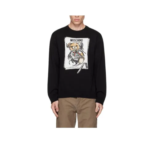 MOSCHINO Мужские черные свитеры