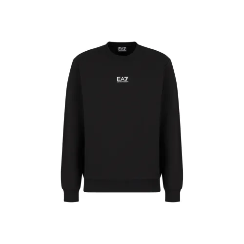 EMPORIO ARMANI EA7 SS24 Толстовка Мужской Черный