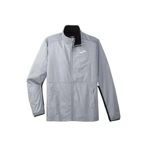 Brooks Куртка Мужская Серебристо-Серый Черный