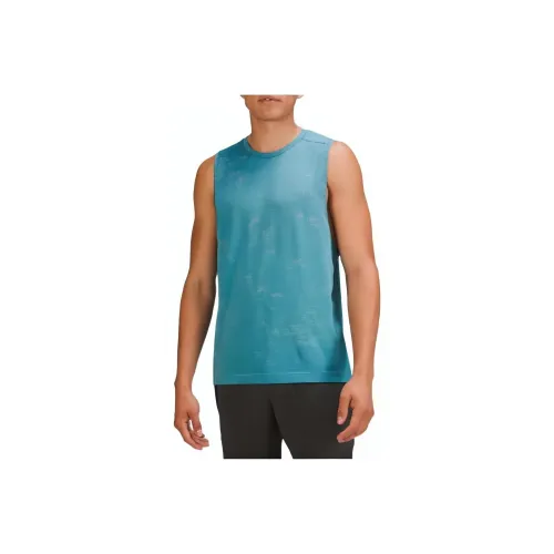 lululemon Metal Vent Tech Blue Men's Tank Tops