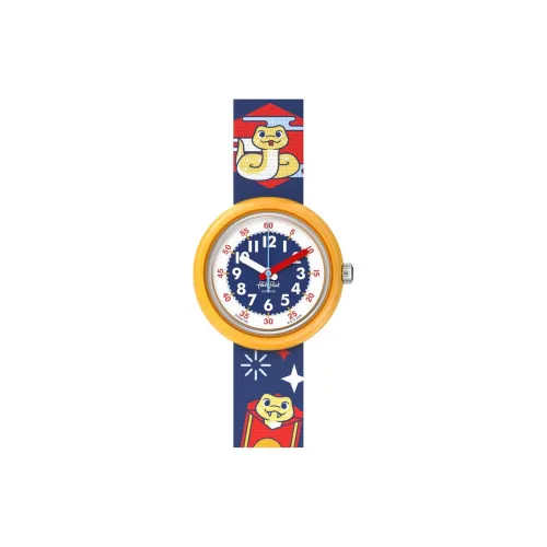 Swatch Quartz Movement Детские часы 31,85 мм Синий