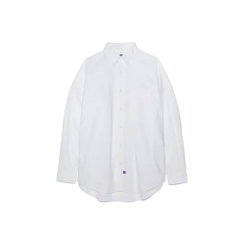 THE NORTH FACE PURPLE LABEL Пуговица Пуховые куртки Field Рубашка Мужской Белый